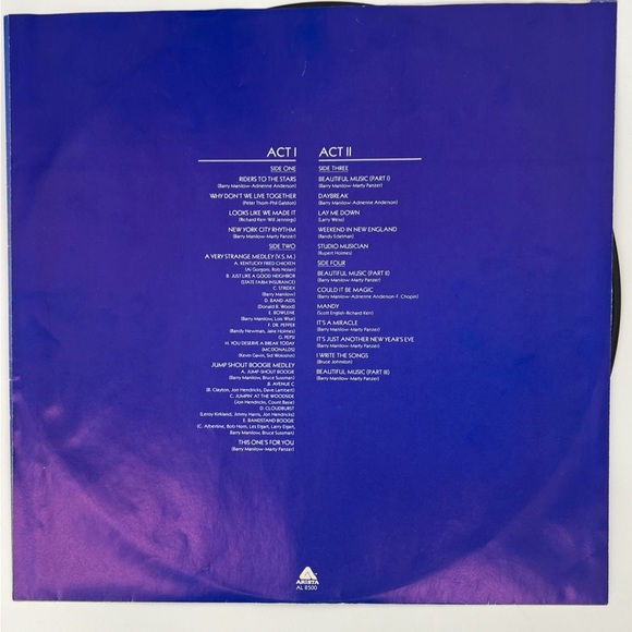 No Skips! Barry Manilow Live 2 LP Record Vinyl Arista Records 1977 Awesome! - Picture 3 of 9